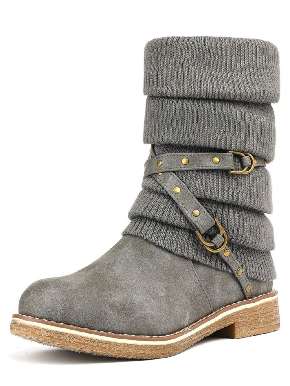 Women's Mid Calf Fashion Winter Snow Boots